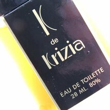 クリツィア 香水 カード クリツィア オードトワレ スプレー EDT イタリア製 若干使用 レディース 28mlサイズ KRIZIA_画像2