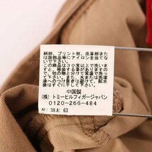 トミーガール クロップドパンツ サイドポケット 裾ファスナー 無地 ボトムス ストレッチ レディース Mサイズ ベージュ tommy girl_画像10