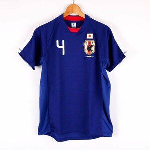 サッカー日本代表 半袖Ｔシャツ ユニフォーム 闘莉王 4 トップス スポーツ メンズ Sサイズ ブルー JFA