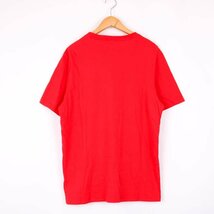 トミーヒルフィガー 半袖Tシャツ 胸元ロゴ ラウンドネック コットン100％ トップス メンズ S/Pサイズ レッド TOMMY HILFIGER_画像8