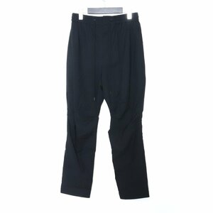 DEVOA 21SS ストライプサルエルパンツ サイズ1 ブラック wool デヴォア pants