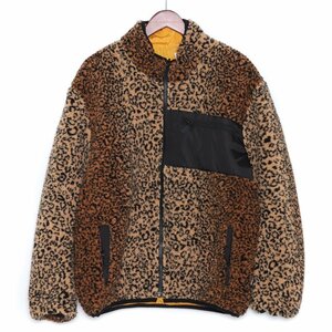 ABSOLUTE レオパードリバーシブルボアジャケット Mサイズ オレンジ アブソルート leopard reversible boa jacket blouson ブルゾン