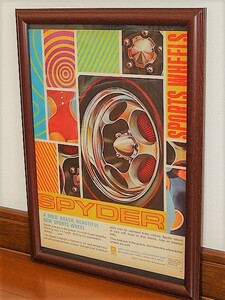 1969 год U.S.A. '60s Vintage иностранная книга журнал реклама рамка товар Motor Wheel SPYDER ( A4 размер )