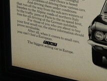 1971年 USA 洋書雑誌広告 額装品 Fiat 124 Sport Coupe フィアット スポーツクーペ (A4size) / 検索用 店舗 ガレージ ディスプレイ 装飾 _画像4