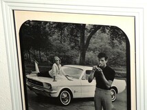 1965年 USA 洋書雑誌広告 額装品 Broomsticks (A4size) /検索用 Ford Mustang フォード マスタング ムスタング 店舗 ガレージ ディスプレイ_画像1