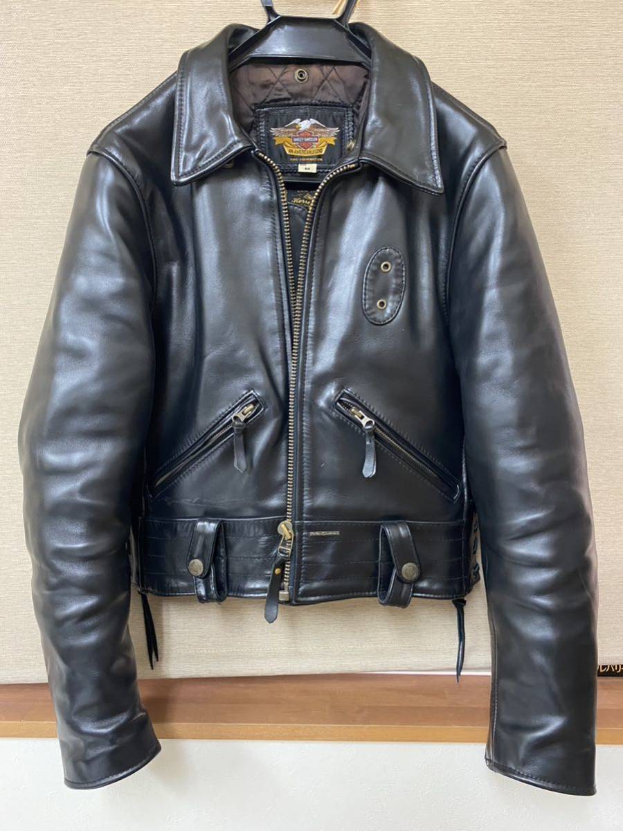 で送料無料 【希少品】ショット GENUINE HORSEHIDE レザー レザー