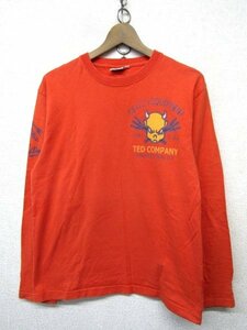 V1605：TED COMPANY テッドカンパニー 長袖Tシャツ/オレンジ系/40 長袖カットソー ロンT デビル:5