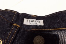 N5501:未使用 LINO&CO(リノアンドコー)ハイウエストセルビッチデニムパンツ（L2102-J002）紺/size00：5_画像3