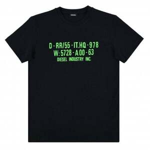 * ラスト * 正規品 DIESEL T-DIEGO-S2 ディーゼル Tシャツ M / Black *