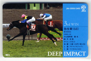 *JRA not for sale oz card 10 frequency deep impact 3rd WIN. raw .(G2).. three . horse unused beautiful goods horse racing prompt decision 