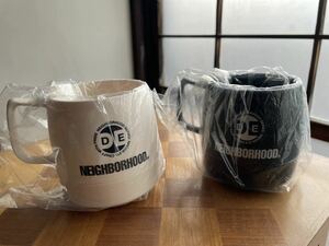 NEIGHBORHOOD NH ODE / P-MUG CUP ネイバーフッド マグ カップ Black White 黒 白 セット キャンプ アウトドア camp outdoor コップ