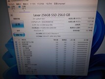 ノートパソコン用　SSD　Lexar　256GB 7mm 正常品_画像3