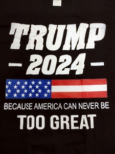 現地直輸入！レア！アメリカ・トランプ大統領・２０２４大統領選挙・Tシャツ＜Mサイ