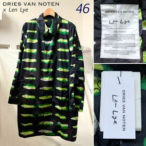  new goods rare 2021SS Dries Van Noten DRIES VAN NOTEN Len Lye Len *lai collaboration nylon light coat 46 men's spring summer free shipping 