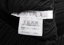 プリーツプリーズPLEATS PLEASE スターエンボスハイネックカットソー 黒3 【レディース】_画像10