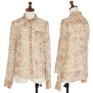  Tsumori Chisato TSUMORI CHISATO small flower print chiffon blouse beige 2 [ lady's ]