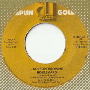 Jackson Browne Boulevard / That Girl Could Sing Asylum US E-45107 201906 ROCK POP ロック ポップ レコード 7インチ 45