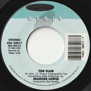 Marcus Lewis The Club / I Can Tell You Aegis US ZS4 08517 201970 SOUL DISCO ソウル ディスコ レコード 7インチ 45