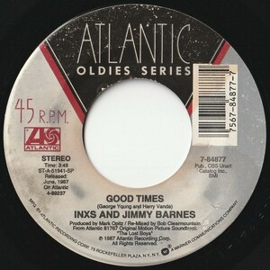 INXS Good Times / Disappear Atlantic US 7-84877 201922 ROCK POP ロック ポップ レコード 7インチ 45