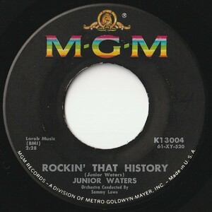 Junior Waters Rockin' That History / I'll See You In My Dreams MGM US K-13004 202050 SOUL ソウル レコード 7インチ 45