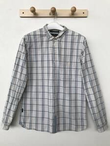 R.NEWBOLD アールニューボールド メンズ チェック柄 長袖B.Dシャツ 良品 size M