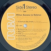 LP■BRAZIL/MILTON BANANA TRIO/NO BALANCO/RCA RPL-8179/国内83年ORIG OBI/帯 美品/ミルトン・バナナ/渚でスイング/ボサノバ/BOSSA NOVA_画像4