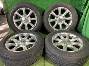 ◆ 日産 純正 アルミホイール タイヤ 18インチ 4本 7.5J PCD114.3 5穴 +35 225/65R18 TOYO 17年 中古 C84