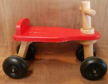 KOIDE コイデ マイカー 日本製 木のおもちゃ 木製 のりもの 四輪車 シンプル おしゃれ かわいい 乗用玩具 足けり車 耐荷重量 30kg ジャンク_画像8