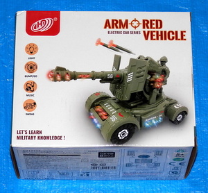 新品 玩具 エレクトリック ミサイルタンク ARM RED VEHICLE 吸盤付きスティックガンが撃てる