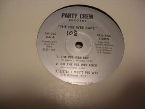 ●HIP HOP RAP 12”●V.A. / THE PEE WEE RAPS