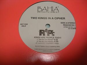 ●HIP HOP RAP 12”●TWO KINGS IN A CIPHER / KINGS ARE PEOPLE TOO