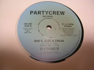 ●HIP HOP RAP 12inch●II Unique / SHE'S JUST A FREAK