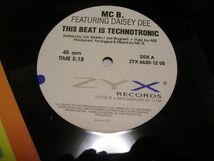 ●RAP HOUSE 12inch●MCB. FEAT. DAISY DEE / THIS BEAT IS TECHNOTRONIC_画像3