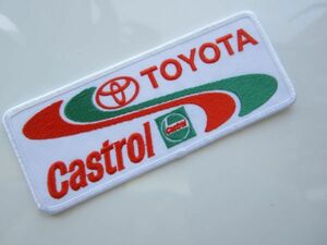 TOYOTA トヨタ Castrol カストロール 日本 スポンサー ワッペン/刺繍 パッチ F1 レーシング 自動車 整備士 レーシングスーツ 108