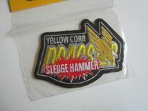 Yellow corn イエローコーン SLEDGE HAMMER スレッジハンマー バイク メーカー ワッペン/自動車 整備士 作業着 147_画像2