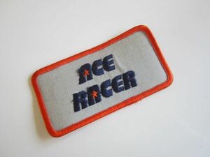 ビンテージ ACE RACER エースレーサー ワッペン/自働車 エンブレム オートバイ バイク メーカー パーツ 古着 スポンサー レーシング139