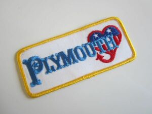 ビンテージ Plymouth プリマス クライスラー ワッペン/自動車 カー用品 整備 作業着 カスタム ビンテージ 古着 139