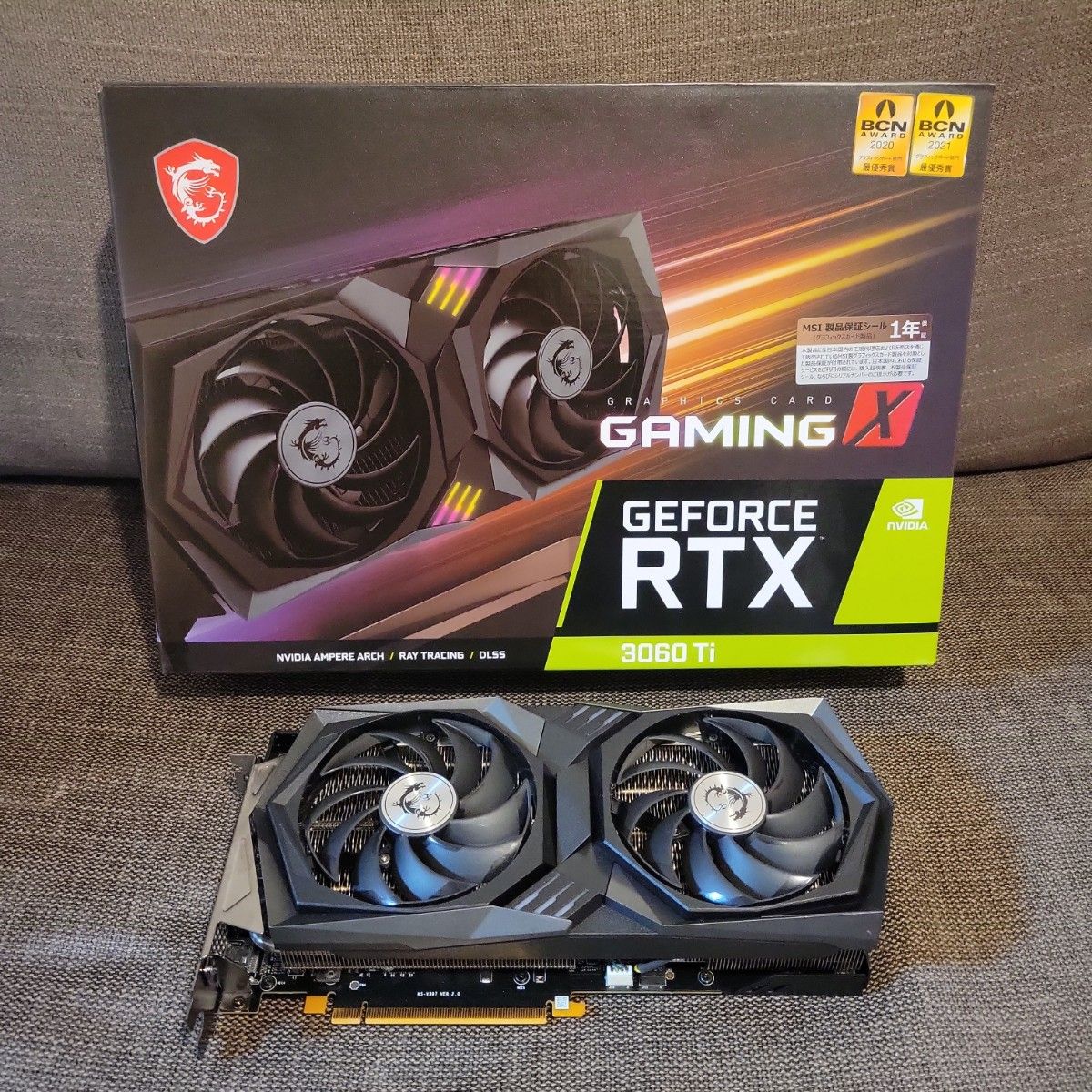 国産原料100% RTX3060 MSI 美品 - PCパーツ