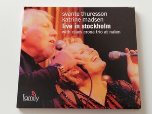 Svante Thuresson & Katrine Madsen / Live In Stockholm デジパックCD MUSIC MECCA 3088-2 01年ライヴ収録,Claes Crona Trio,