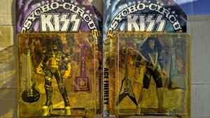 KISS フィギュア 2体 エース・フレリー ポール・スターレン ブリスター劣化 日焼け ジャンク扱い