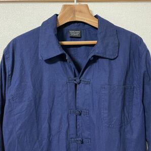 french china jacket 青 sizeS〜M位 vintage フレンチチャイナジャケットの画像3