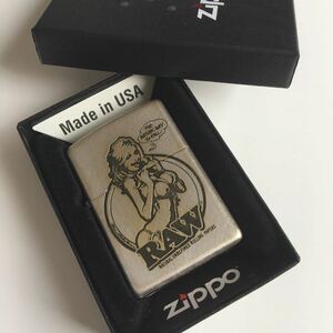 ◆送料無料◆新品　RAW ZIPPO ジッポー ライター　ロッキンジェリービーン　手巻きタバコ　喫煙具