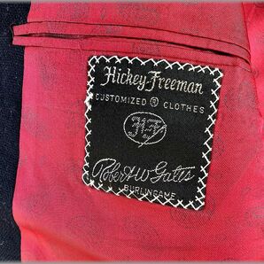 ★HICKEY FREEMAN ヒッキーフリーマン 90s USA製 カシミア 紺ブレ ジャケット アメリカ買付★ 古着 ブレザー テーラード ビンテージの画像4