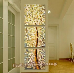 Art hand Auction [Kleaf Shop] Kunsttafel 3-teiliges Set Blumen Pflanzen Moderne stilvolle skandinavische Gemälde Dekorationen Inneneingang Wohnzimmer Schlafzimmer Designer, Tapisserie, Wandbehang, Tapisserie, Stoffplatte