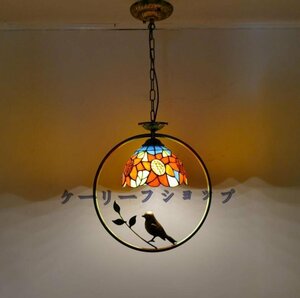 【ケーリーフショップ】ステンドランプ ステンドグラス インコ 芸術品 ティファニー 照明 家具