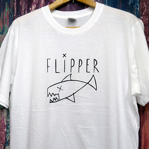 送込　FLIPPER　カートコバーン着用　フリッパー 半袖Tシャツ　白　XLサイズ 