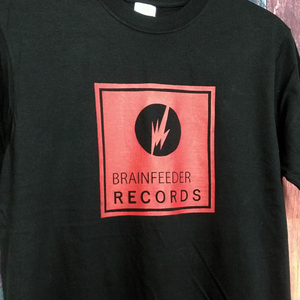 送込　BRAINFEEDER　RECORDS 　ブレインフィーダー　半袖Tシャツ　黒　2XLサイズ