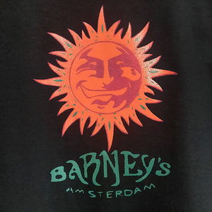 送込 BARNEY'S バーニーズ　アムステルダム　Coffee shop　半袖Tシャツ 黒　2XLサイズ