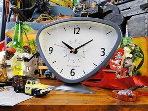 ダルトン ライナルドクロック（グレー） ■ アメリカン雑貨 アメリカ雑貨 置き時計 DULTON