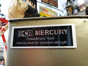  Mercury metal magnet ( emblem / black ) # America miscellaneous goods american miscellaneous goods MERCURY man front in dust real 